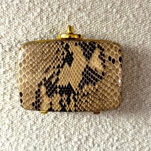 Tiny Coach Snakeskin Purse